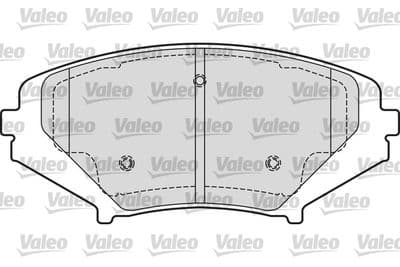 Juego de balatas de freno VALEO 601651