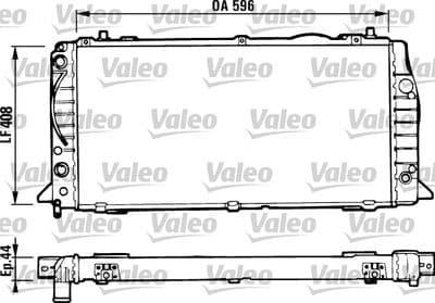 Radiador, refrigeración del motor VALEO 731428