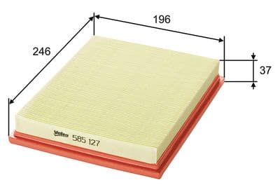 Filtro de aire VALEO 585127