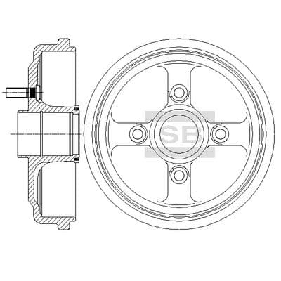 Tambor de freno Hi-Q SD3046