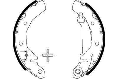 Juego de zapatas de frenos Kavo Parts KBS-1407