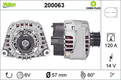 Alternador VALEO 200063