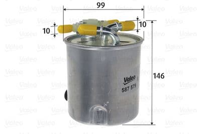 Filtro combustible VALEO 587579
