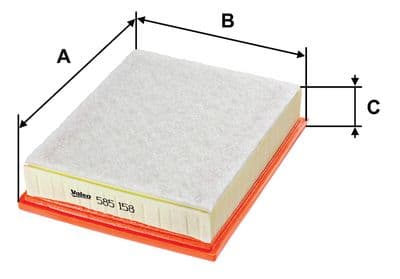 Filtro de aire VALEO 585158