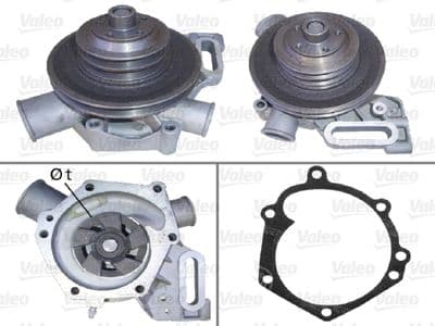 Bomba de agua, refrigeración del motor VALEO 506178