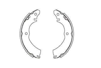 Juego de zapatas de frenos Kavo Parts BS-6428