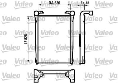 Radiador de aire de admisión VALEO 816978
