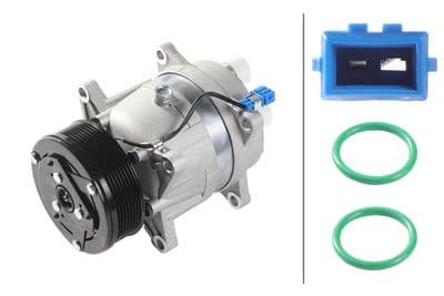 Compresor, aire acondicionado HELLA 8FK 366 203-521
