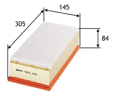 Filtro de aire VALEO 585145