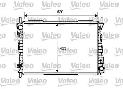 Radiador, refrigeración del motor VALEO 734785