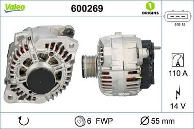 Alternador VALEO 600269