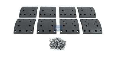Juego de balatas de freno, freno de tambor DT Spare Parts 7.92427