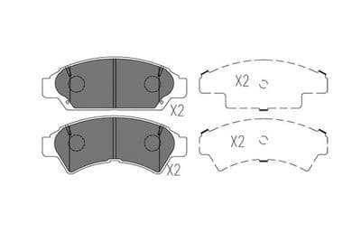 Juego de balatas de freno Kavo Parts KBP-9127