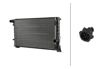 Radiador, refrigeración del motor HELLA 8MK 366 311-831