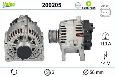 Alternador VALEO 200205