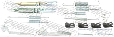 Juego de accesorios, zapatas de freno de estacionamiento FEBEST 0104-GUN125R-KIT