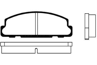 Juego de balatas de freno Kavo Parts BP-1501
