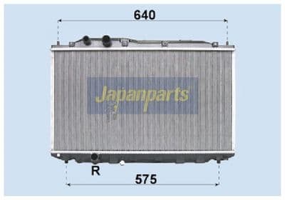 Radiador, refrigeración del motor JAPANPARTS RDA193022