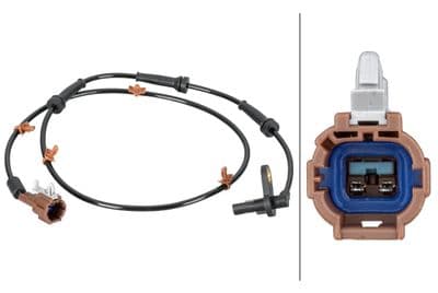 Sensor, revoluciones de la rueda HELLA 6PU 012 806-741