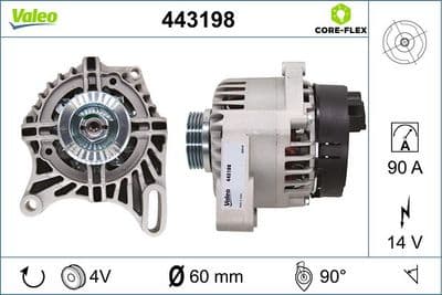 Alternador VALEO 443198