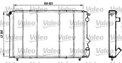Radiador, refrigeración del motor VALEO 730184