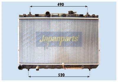 Radiador, refrigeración del motor JAPANPARTS RDA283100
