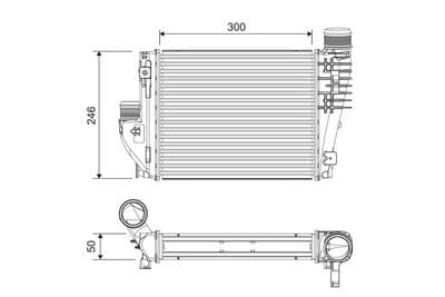 Radiador de aire de admisión VALEO 818304