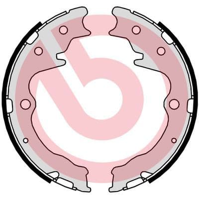 Juego de zapatas de frenos, freno de mano BREMBO S 49 526