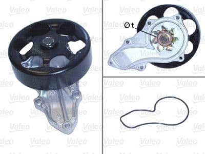 Bomba de agua, refrigeración del motor VALEO 506810