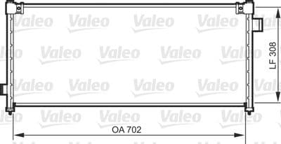 Condensador, aire acondicionado VALEO 818101