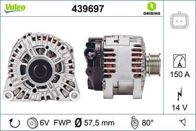 Alternador VALEO 439697
