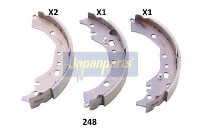Juego de zapatas de frenos JAPANPARTS GF-248AF