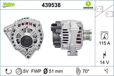 Alternador VALEO 439538