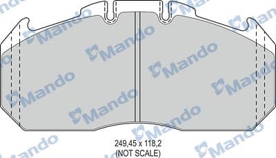Juego de balatas de freno MANDO MBF016066