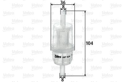 Filtro combustible VALEO 587524