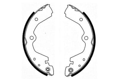 Juego de zapatas de frenos Kavo Parts BS-7430