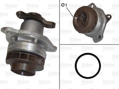 Bomba de agua, refrigeración del motor VALEO 506902