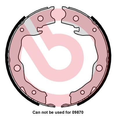 Juego de zapatas de frenos, freno de mano BREMBO S 83 568