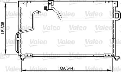 Condensador, aire acondicionado VALEO 814254