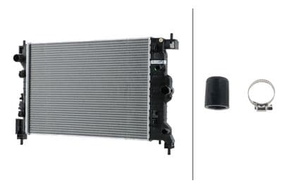 Radiador, refrigeración del motor HELLA 8MK 366 309-061