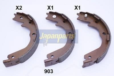 Juego de zapatas de frenos JAPANPARTS GF-903AF
