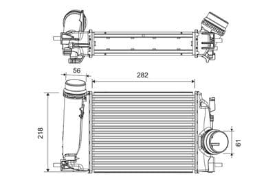 Radiador de aire de admisión VALEO 818293
