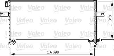 Condensador, aire acondicionado VALEO 814304