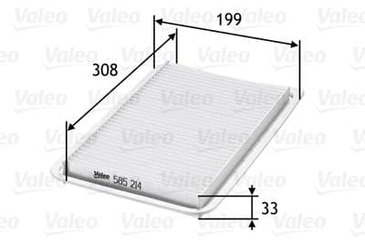 Filtro de aire VALEO 585214