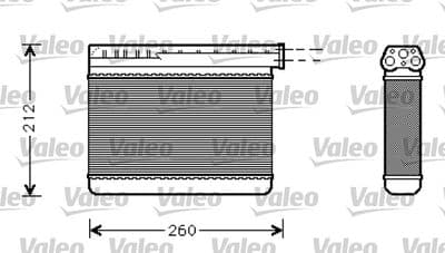 Radiador de calefacción, calefacción interior VALEO 812240