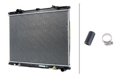 Radiador, refrigeración del motor HELLA 8MK 366 308-301