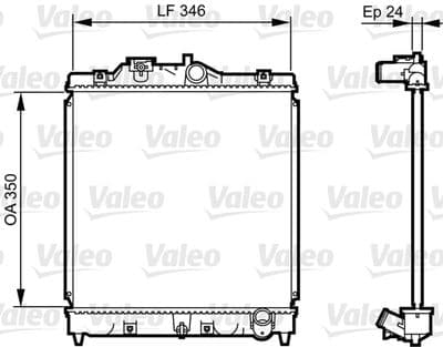 Radiador, refrigeración del motor VALEO 731434