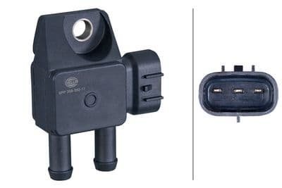 Sensor, presión gas de escape HELLA 6PP 358 392-171