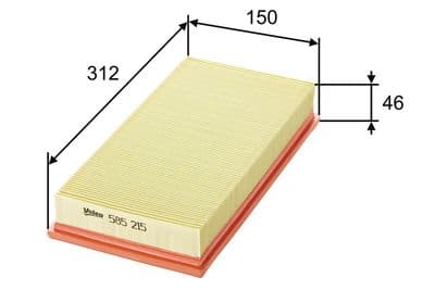 Filtro de aire VALEO 585215