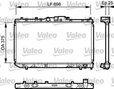 Radiador, refrigeración del motor VALEO 735075